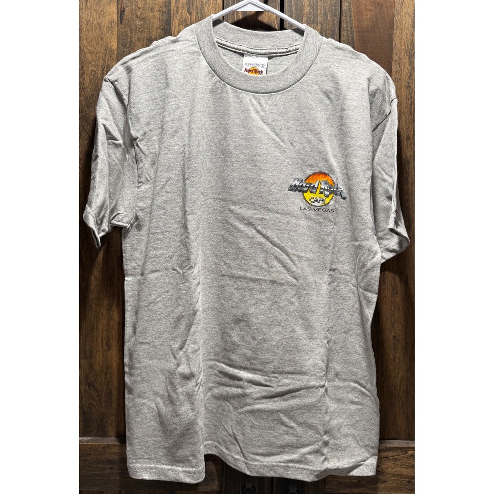 Hard Rock Cafe Las‎ Vegas 2000 Evolution of Rock T-Shirt Gray Mens Medium USA